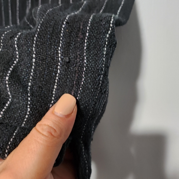 SHANGHAI TANG Mandarin Pure Silk Striped Woven Jacket Frog Button Down Jacket 10 - Picture 15 of 16